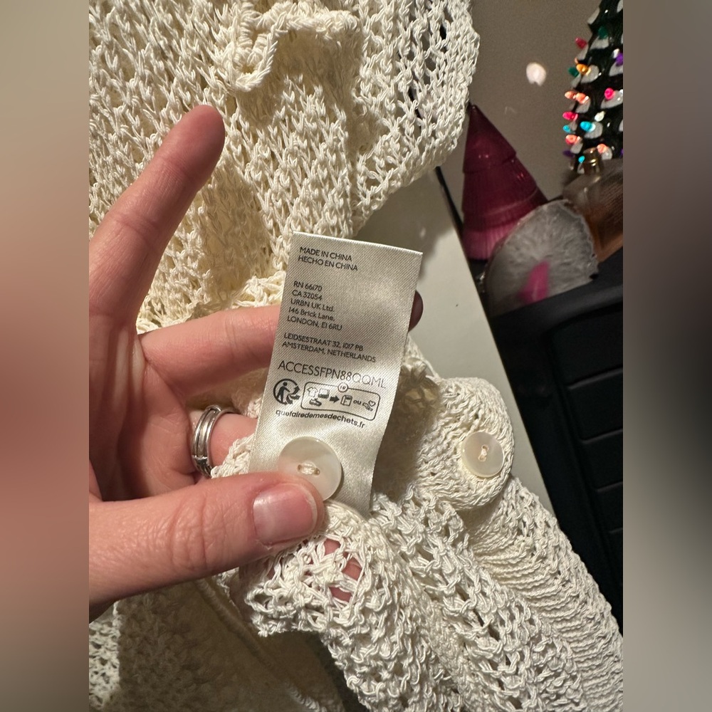 NWOT Free People Traveling Easy Kaftan in Ivory $128MSRP - Picture 7 of 12